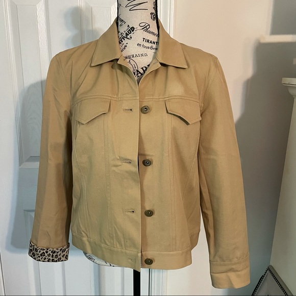 Peck & Peck Collection Coat Size 10 Tan - Picture 6 of 6